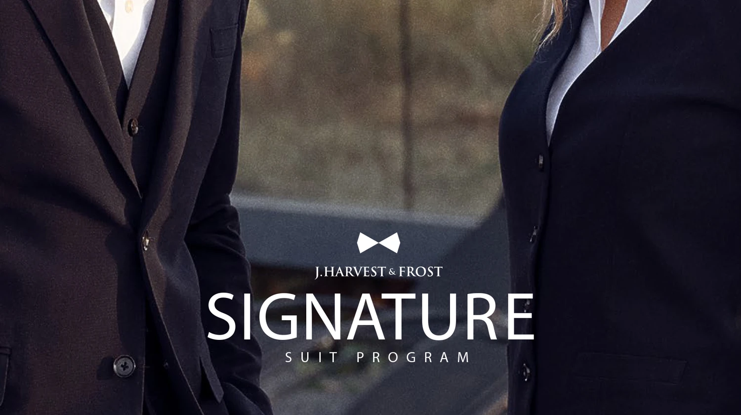 J.Harvest & Frost Signature Suit Program mit Anzugdetails